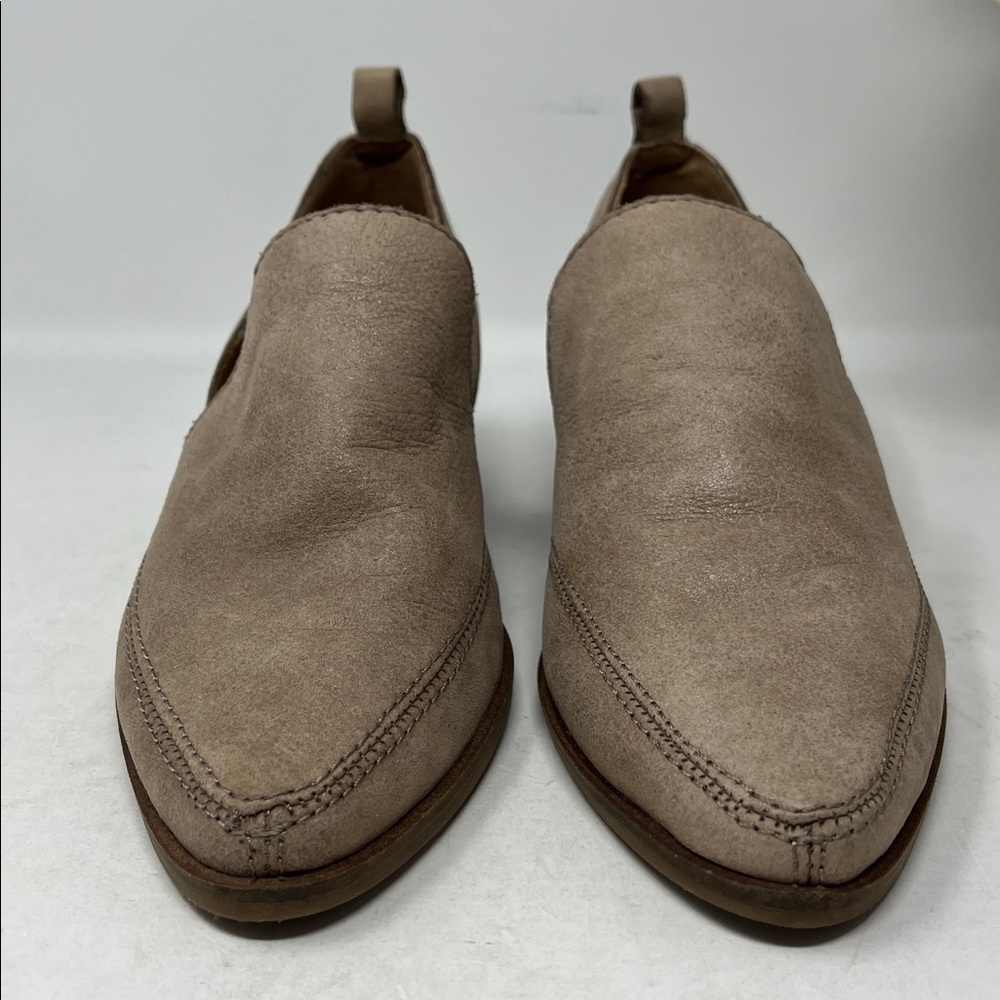 LUCKY BRAND Mahzan loafers tan hazel leather pointed almond toe women’s sz 6.5 - Picture 3 of 14